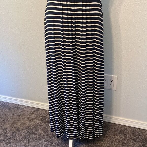 Boden Blue & White Striped Sienna Jersey Maxi Dress Size 4R - Picture 3 of 9